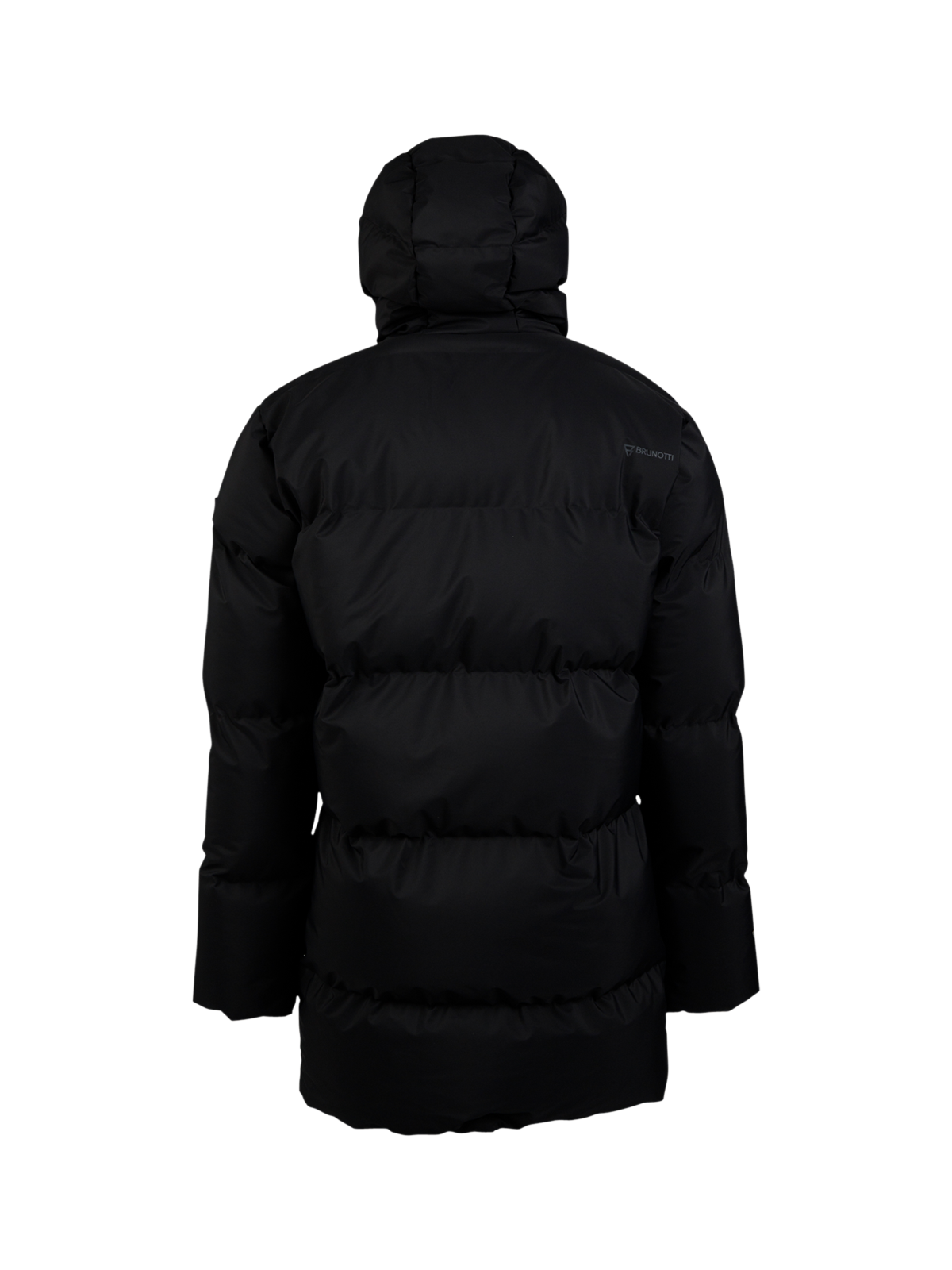 Bigmain Herren Lange Pufferjacke | Schwarz