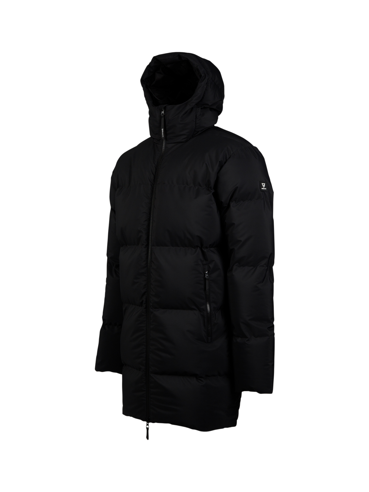 Bigmain Herren Lange Pufferjacke | Schwarz