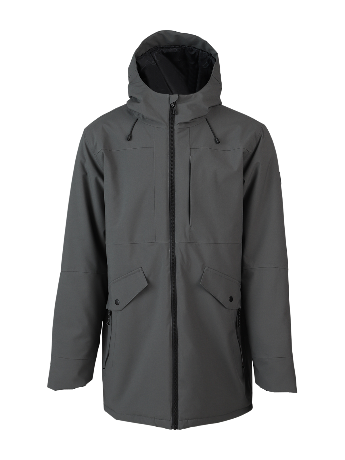 Nelson Men Parka Rain Jacket | Mud Green