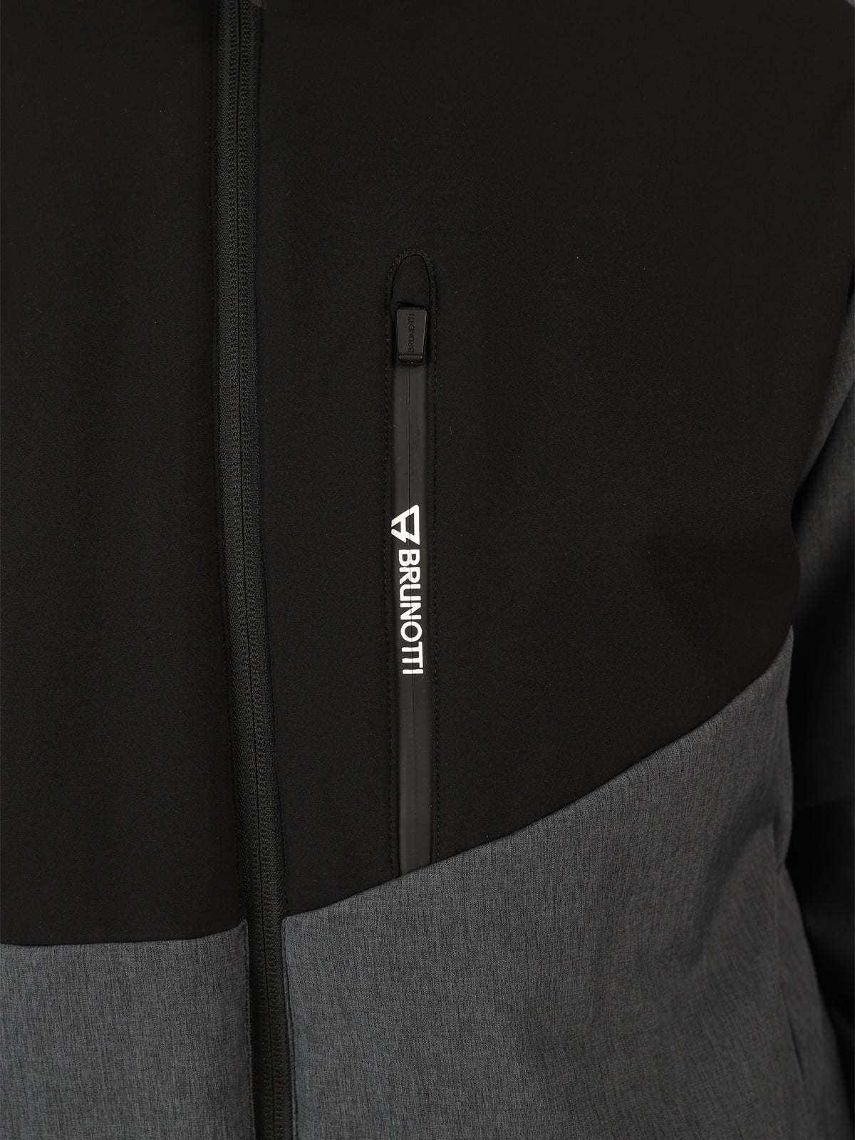 Twinstroke Herren Softshell Skijacke | Dark Grey Melee