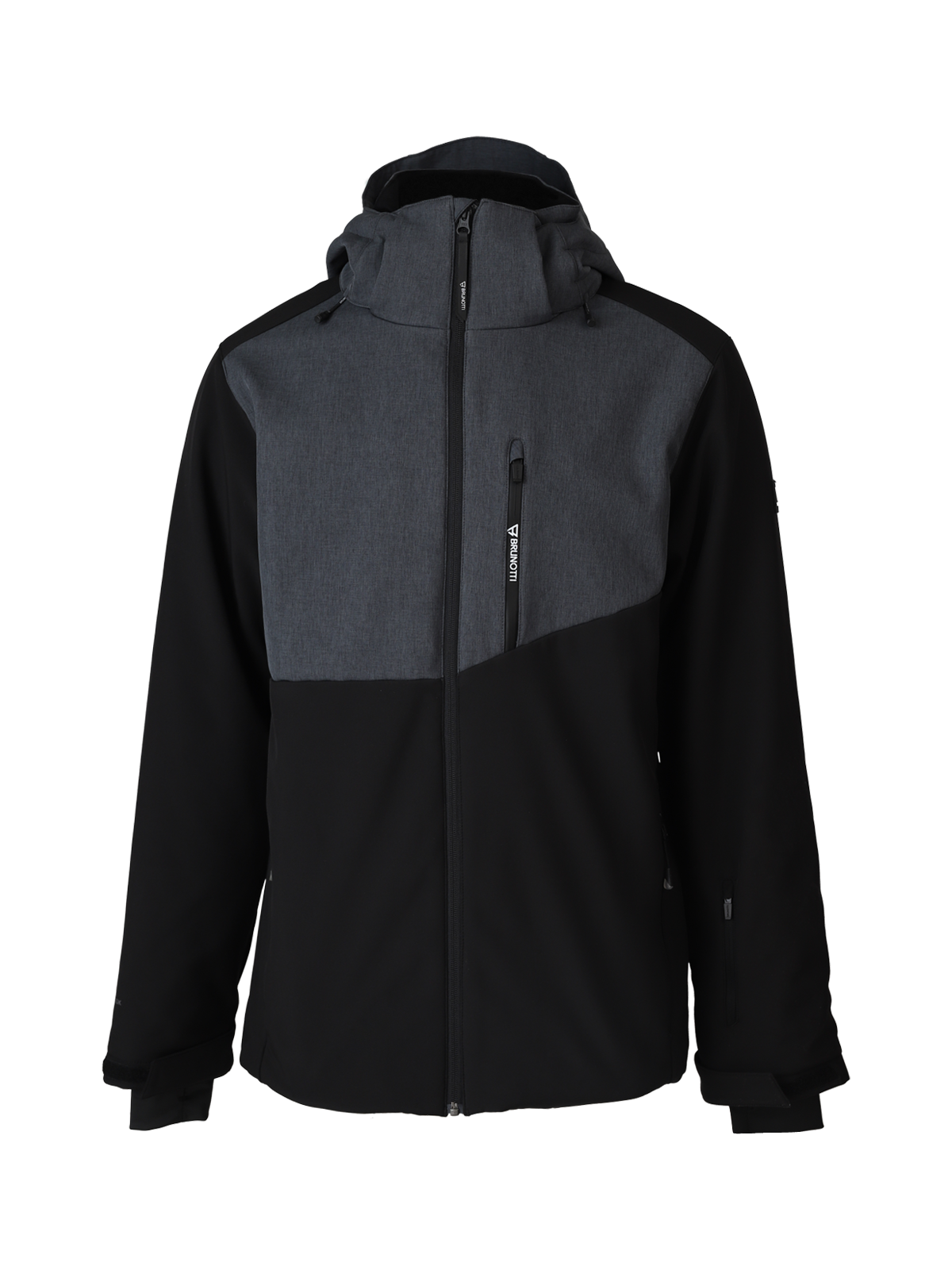 Twinstroke Heren Softshell Ski Jas | Zwart