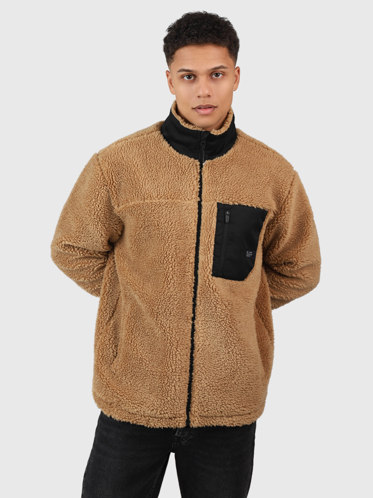Renziost Heren Fleece Jas | Desert