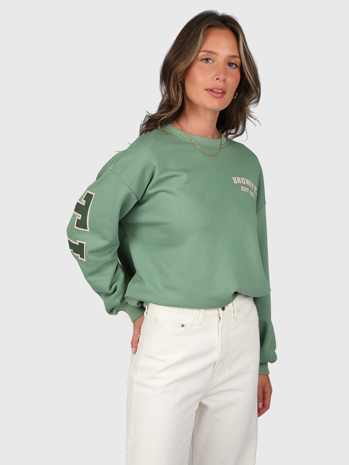Zomer Alm Dames Sweater | Eucalyptus