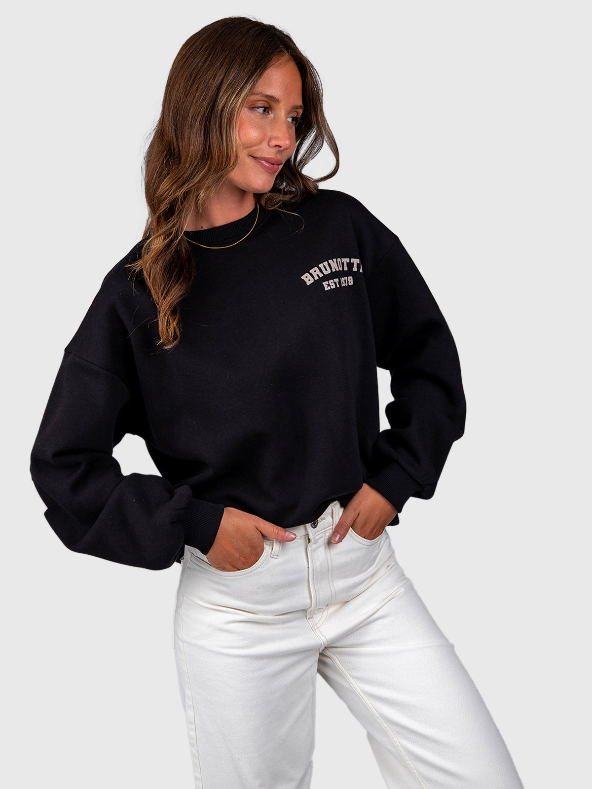 Alm Damen Sweatshirt | Schwarz
