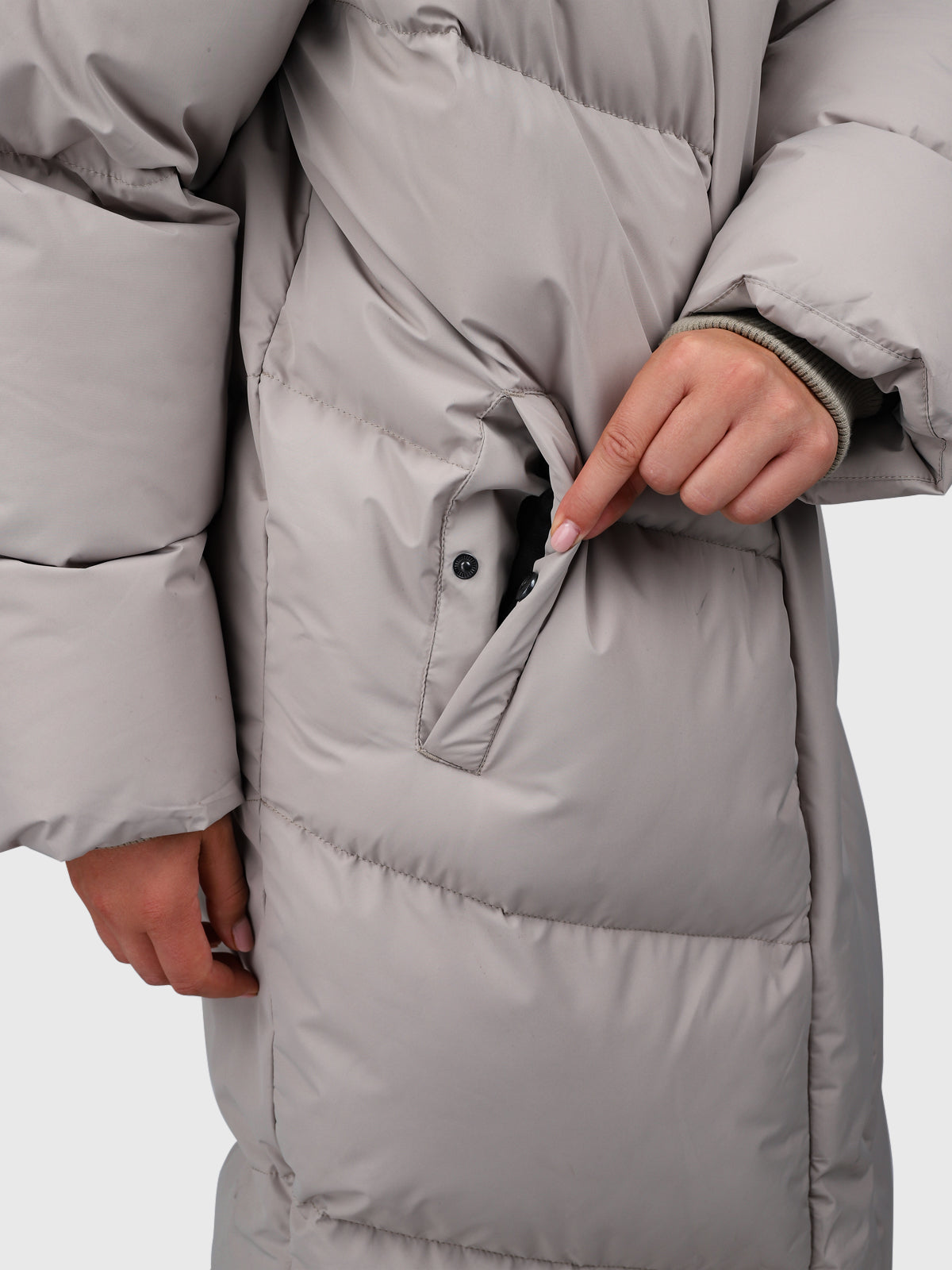 Bigsury Women Long Puffer Jacket | Fungi