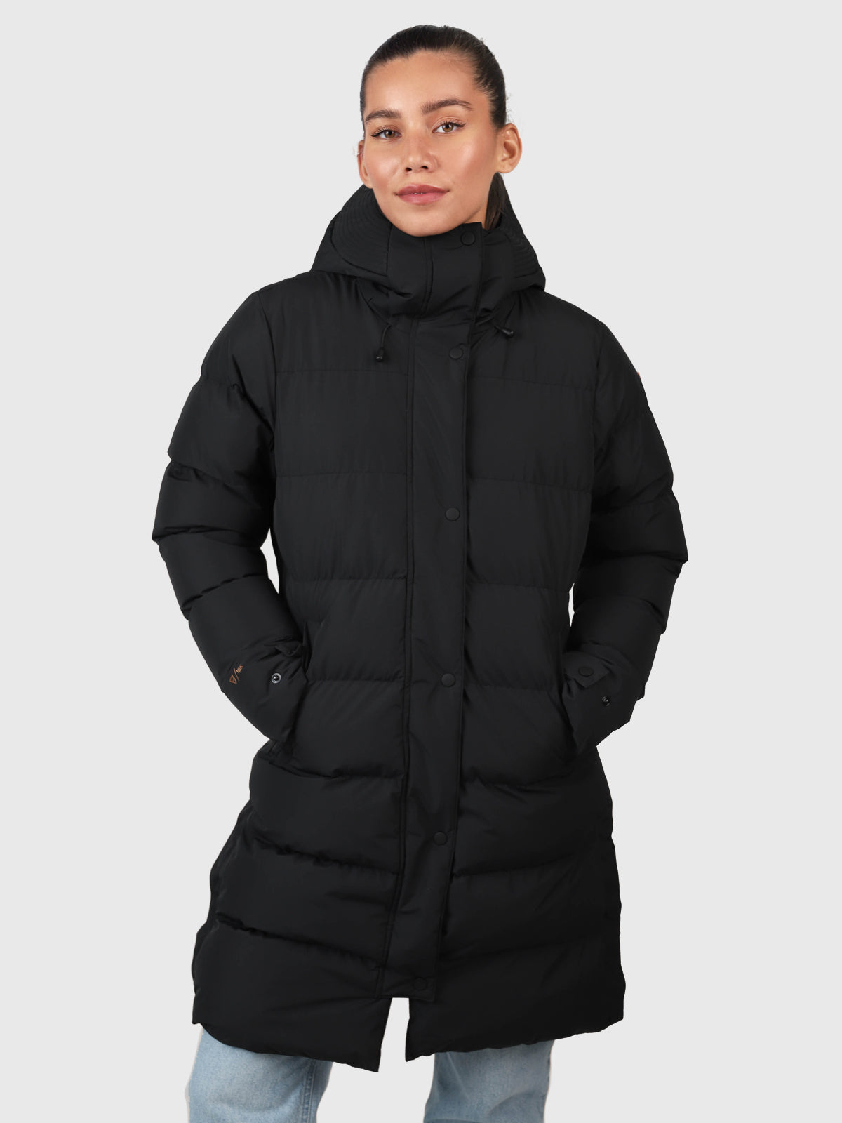 Madwell Damen Puffer Mantel Schwarz