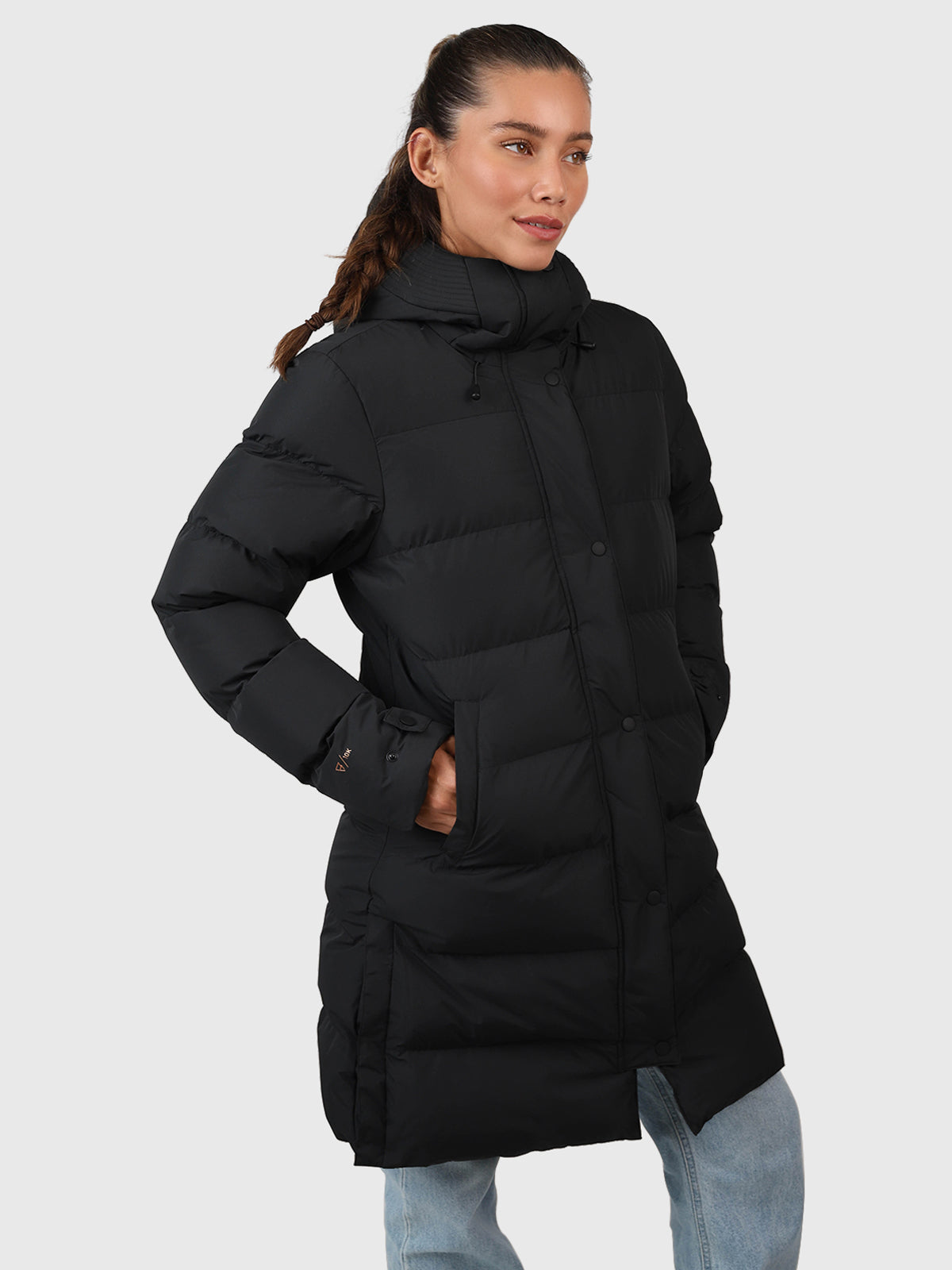 Madwell Damen Puffer Mantel | Schwarz