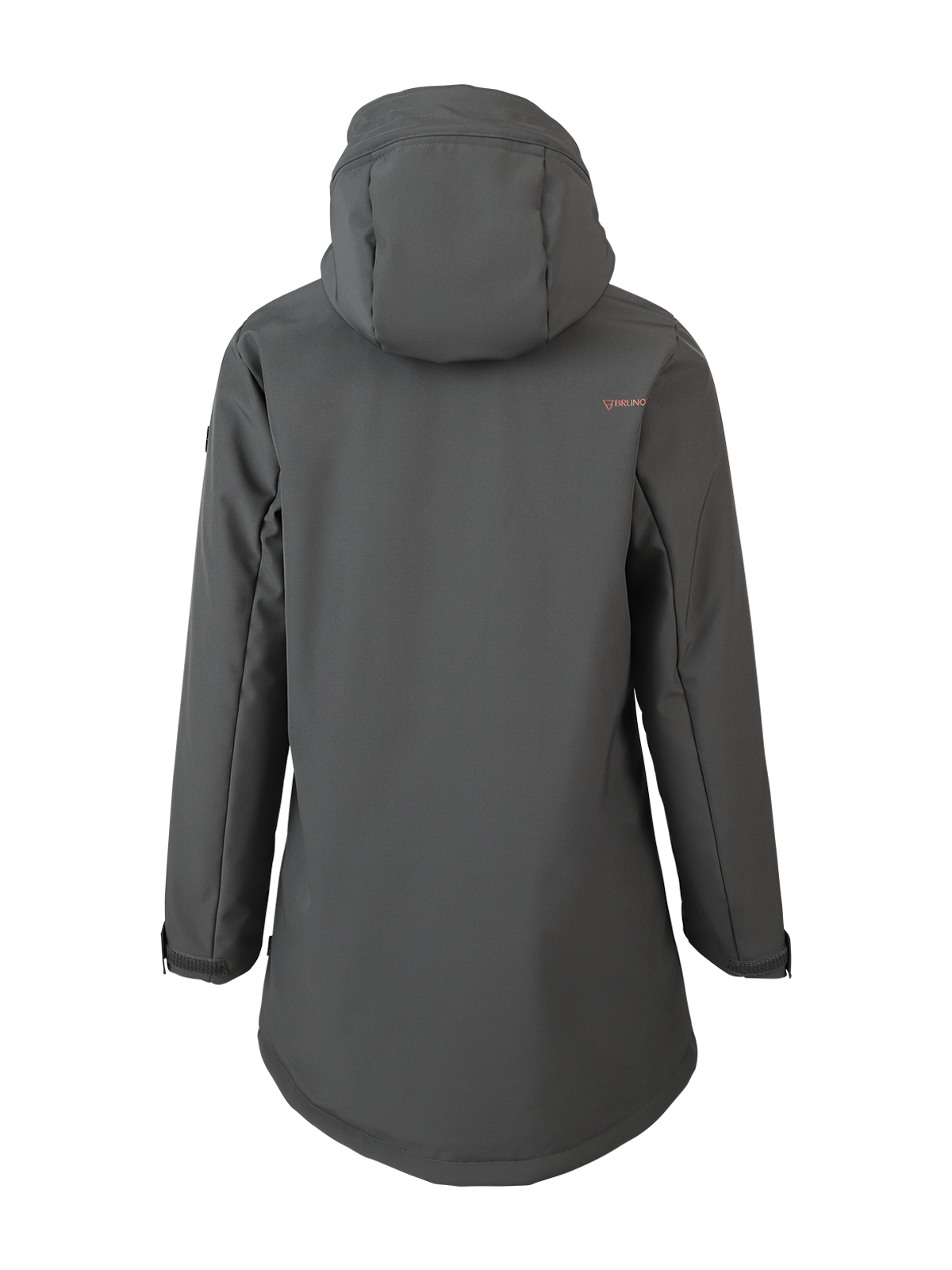 Melle Damen Langer Softshell Mantel | Mud Green