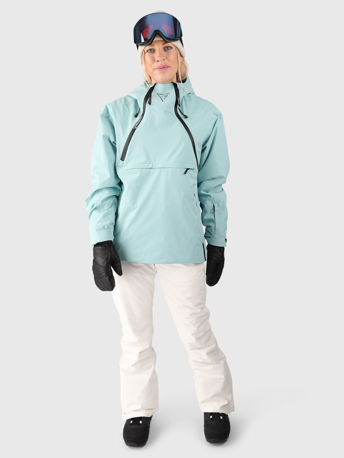 Mojavasa-S Damen Anorak Schneejacke | Seegrün