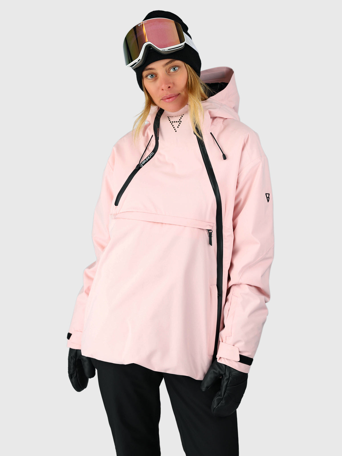 Poederbaas, Freeride ski-jas dames Black zwart Poederbaas, Freeride ski-jas dames Black zwart