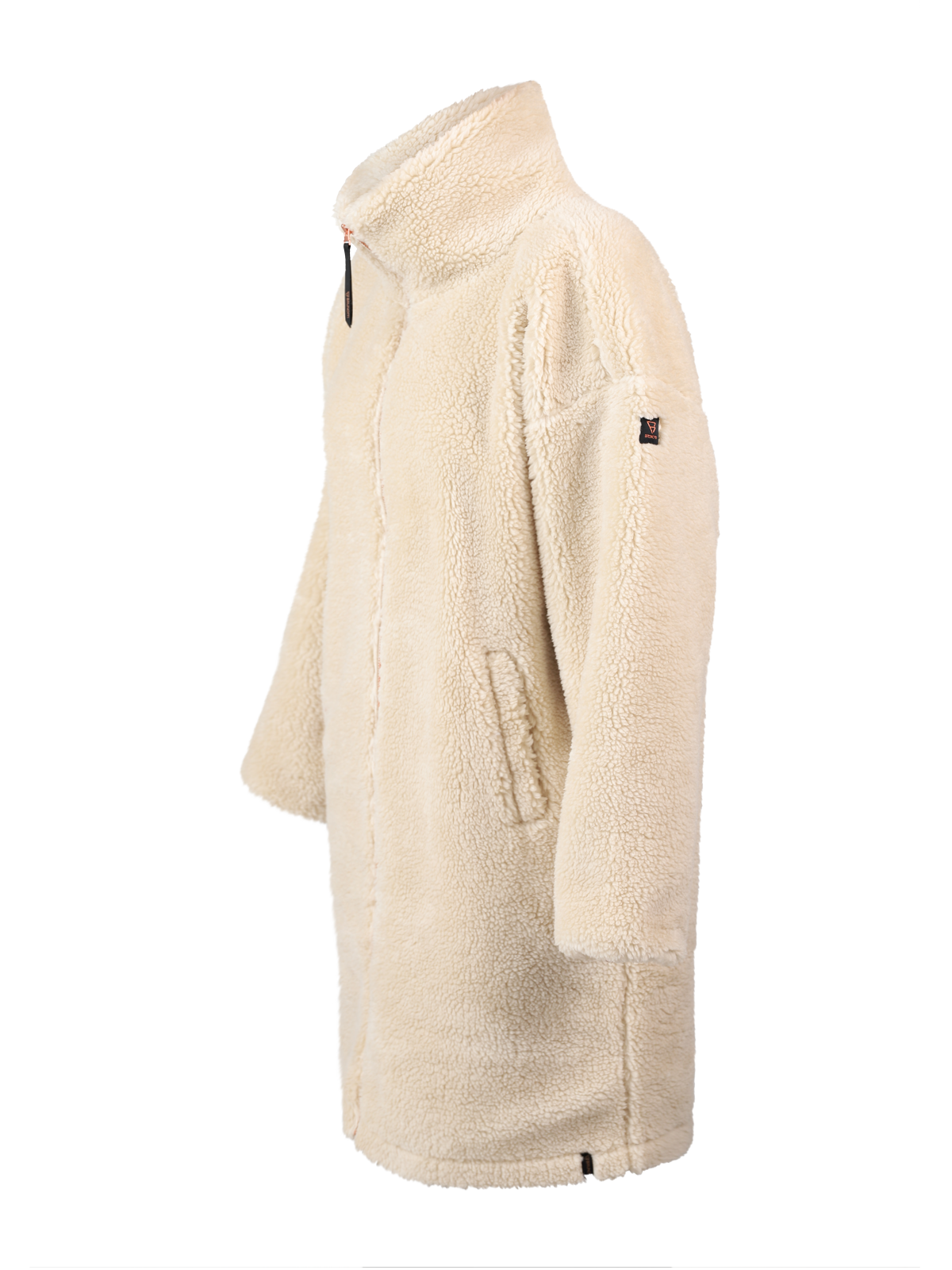 Cervinia Dames Lange Oversized Teddy Fleece Jas | Canvas