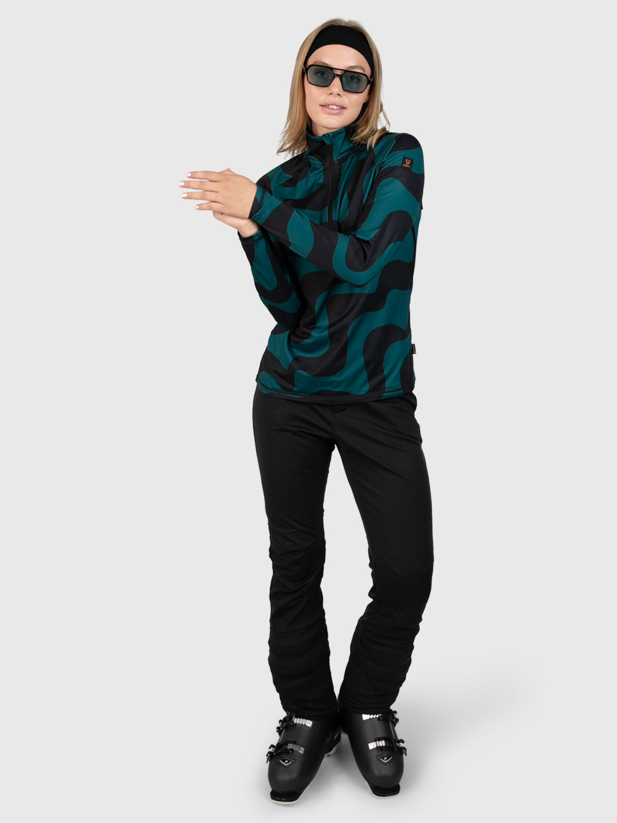 Galena-Groovy Women Polygiene Fleece | Evergreen