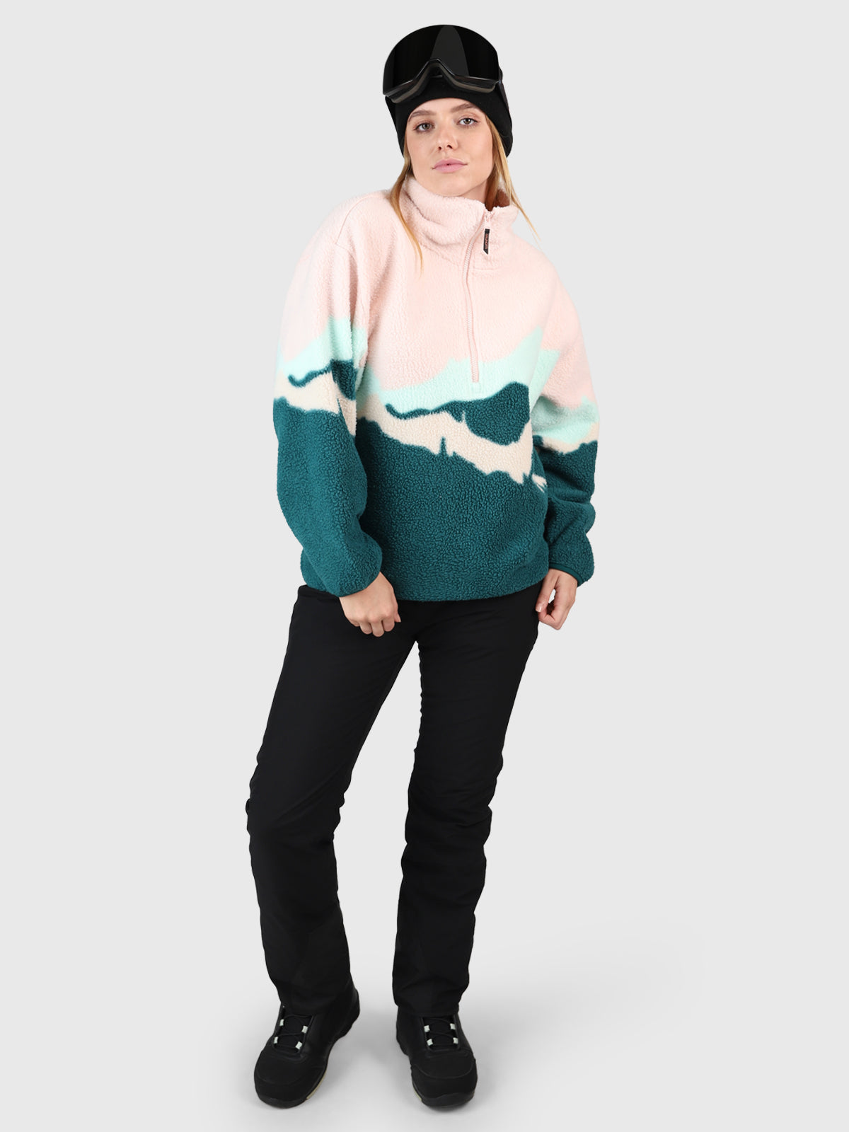 Chino-PP Dames Fleece | Evergreen