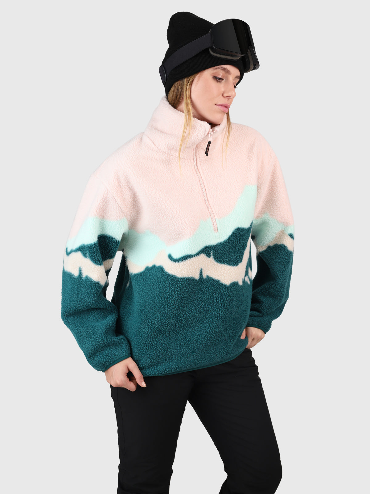 Chino-PP Dames Fleece | Evergreen