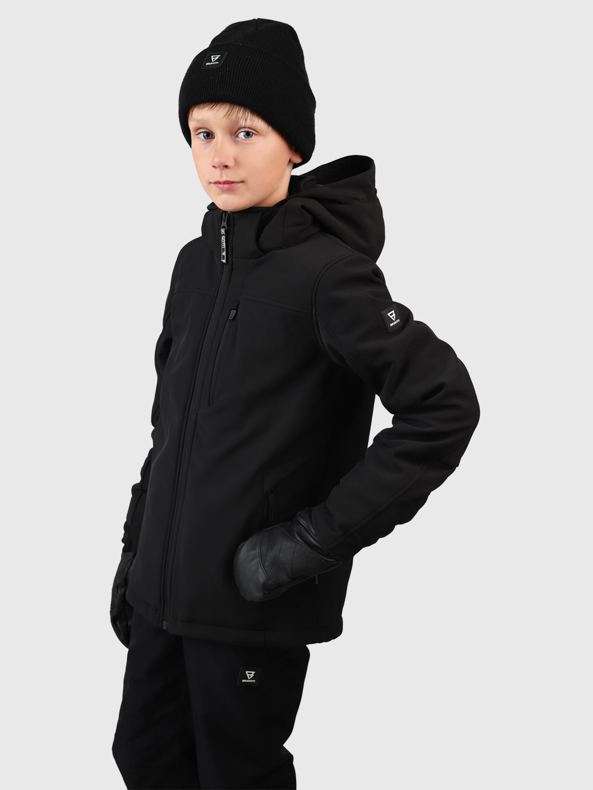 Marsaly-N Jongens Softshell Jas | Zwart