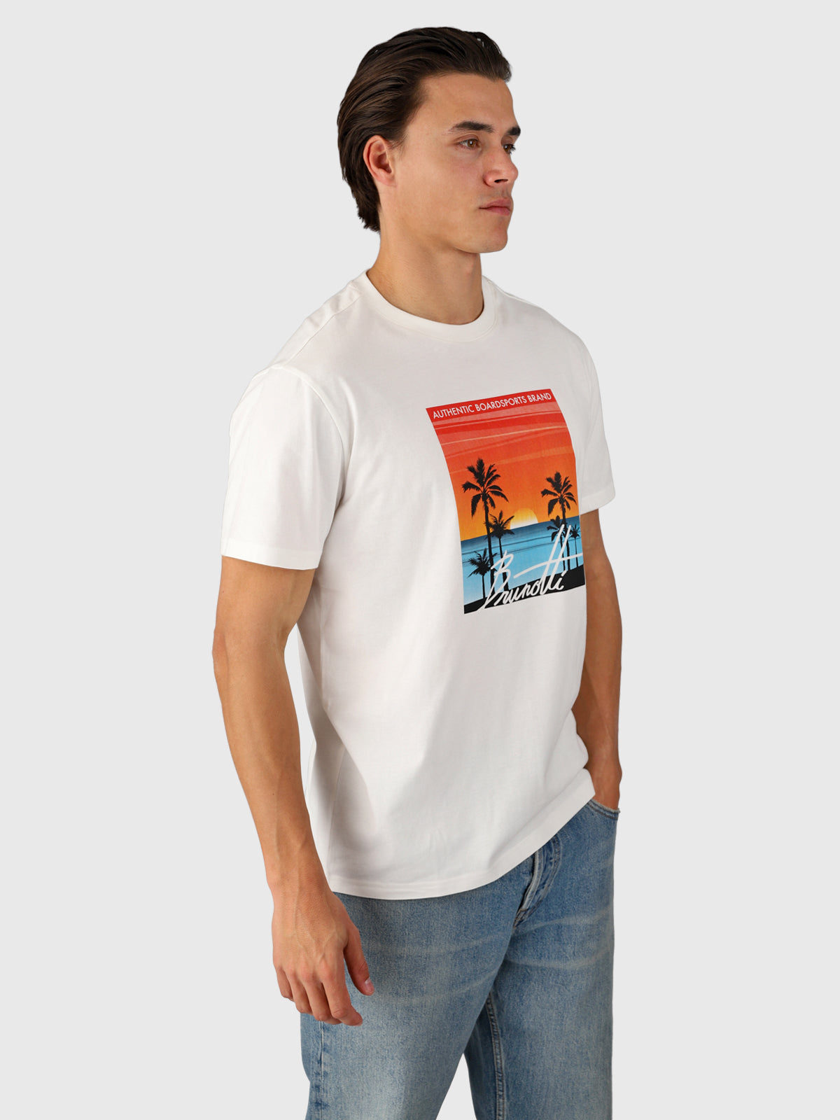 Leeway Heren T-shirt | Snow