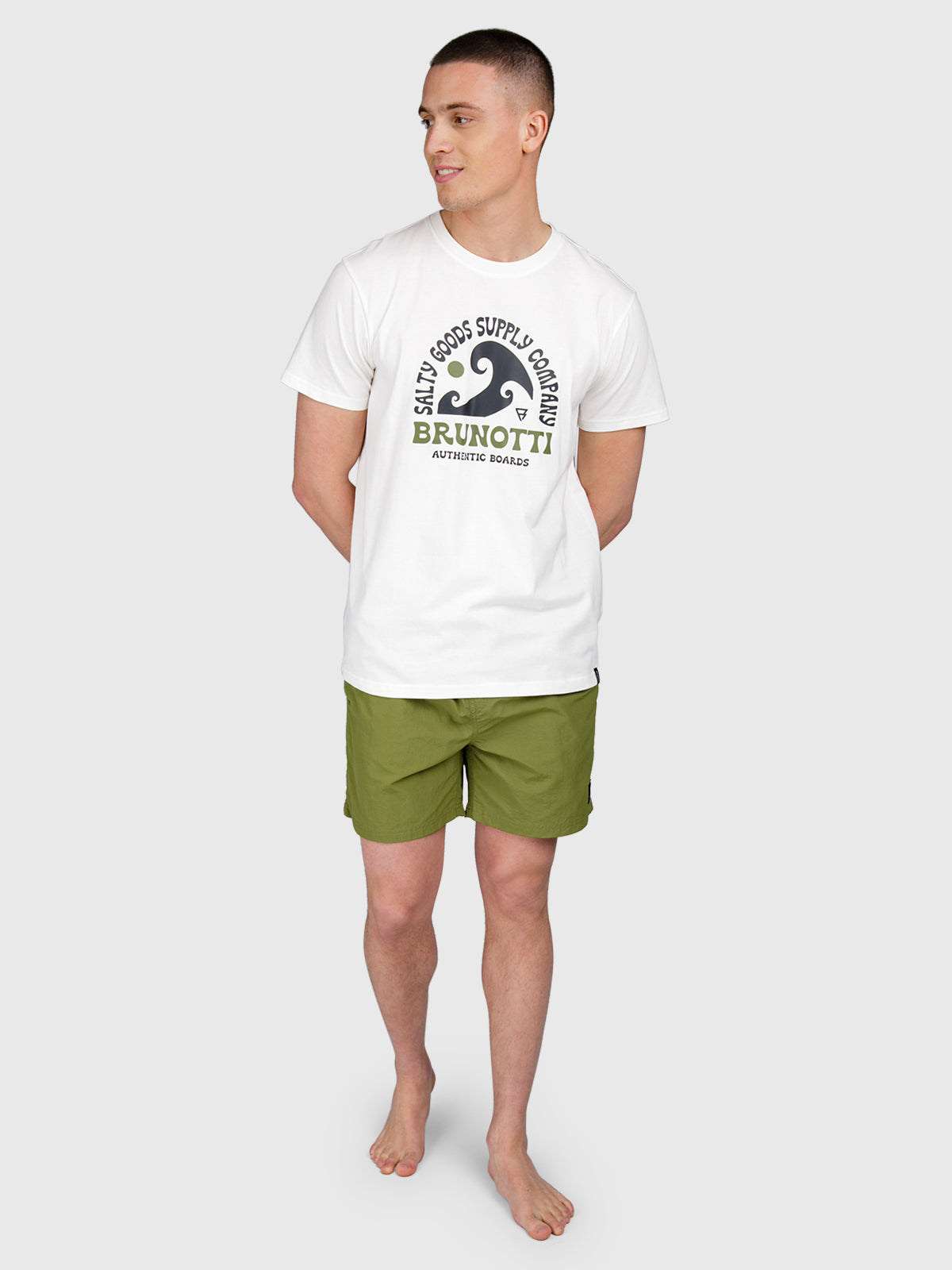 Leeway Herren T-Shirt | Cream