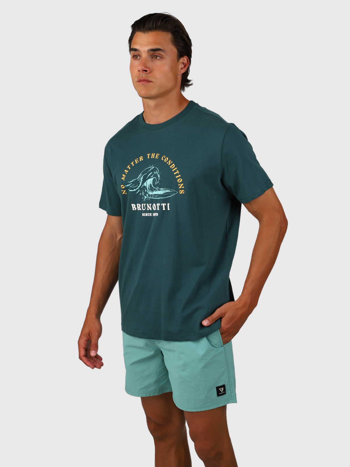 Leeway Men T-shirt | Fuel Green