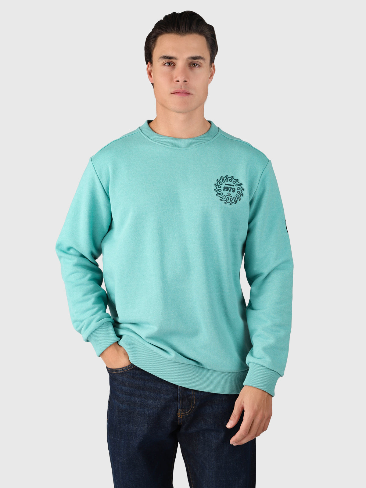 Naval Men Sweater | Bottle Green