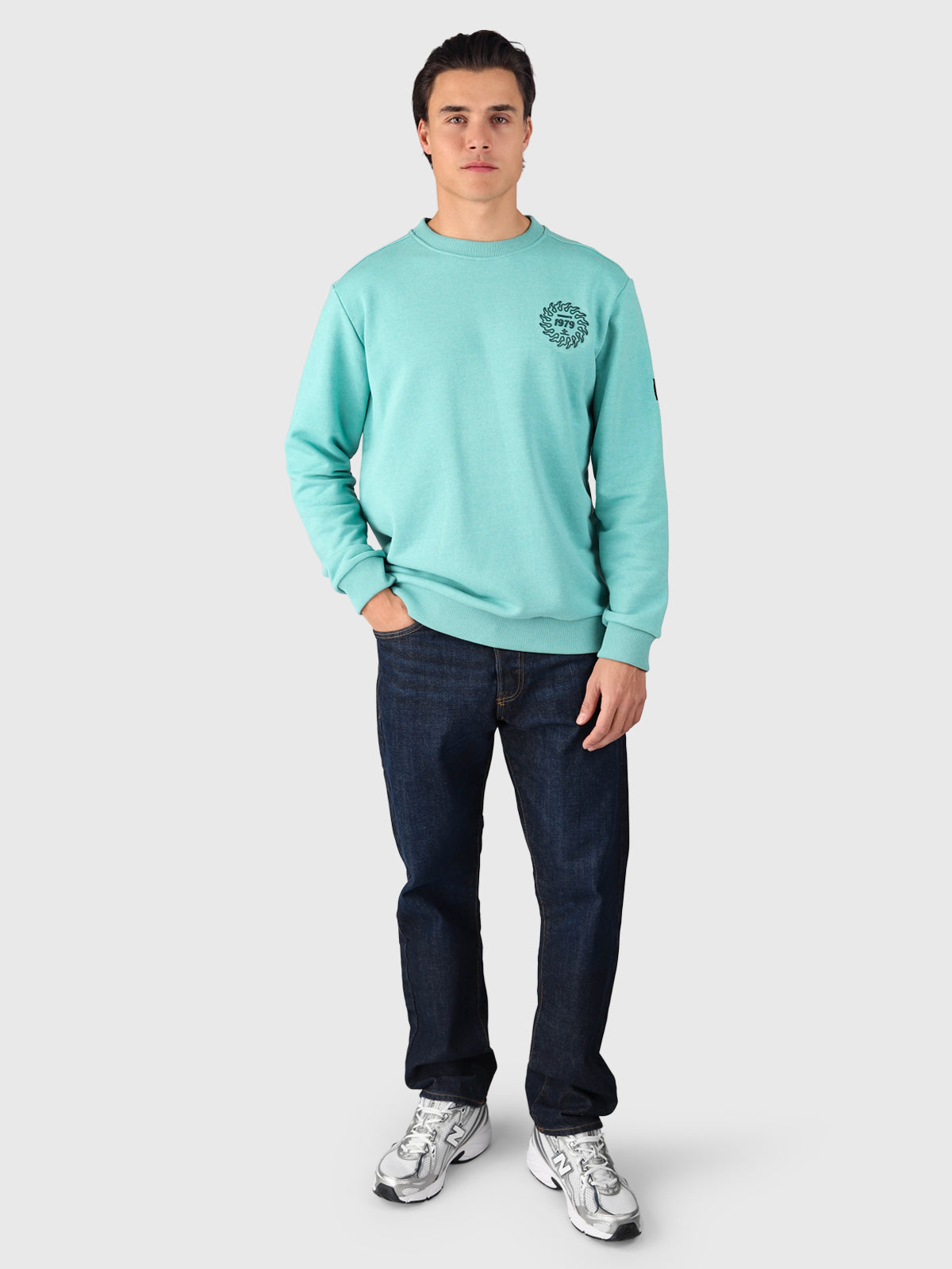 Naval Men Sweater | Bottle Green