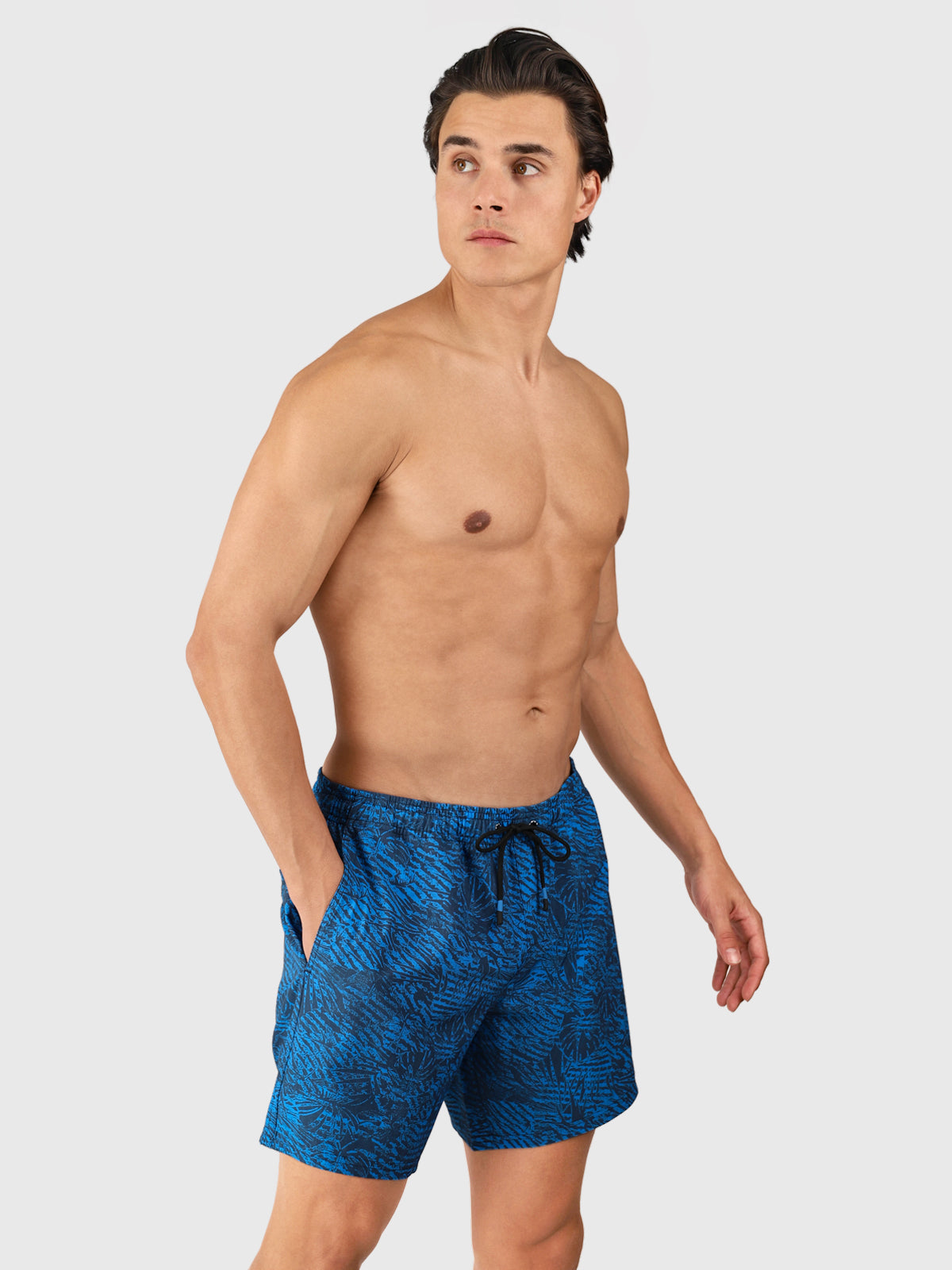Bru-conic-Reflection Men Swim Shorts | Night Blue