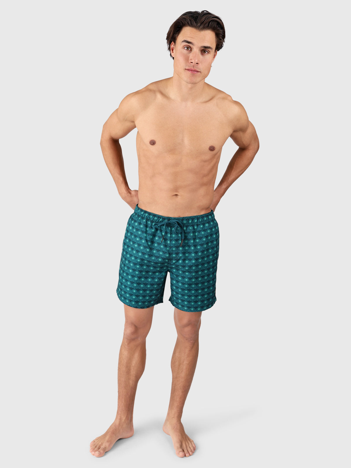 Cester-Mini Men Swim Shorts | Memories Of The Sun Fuel Green