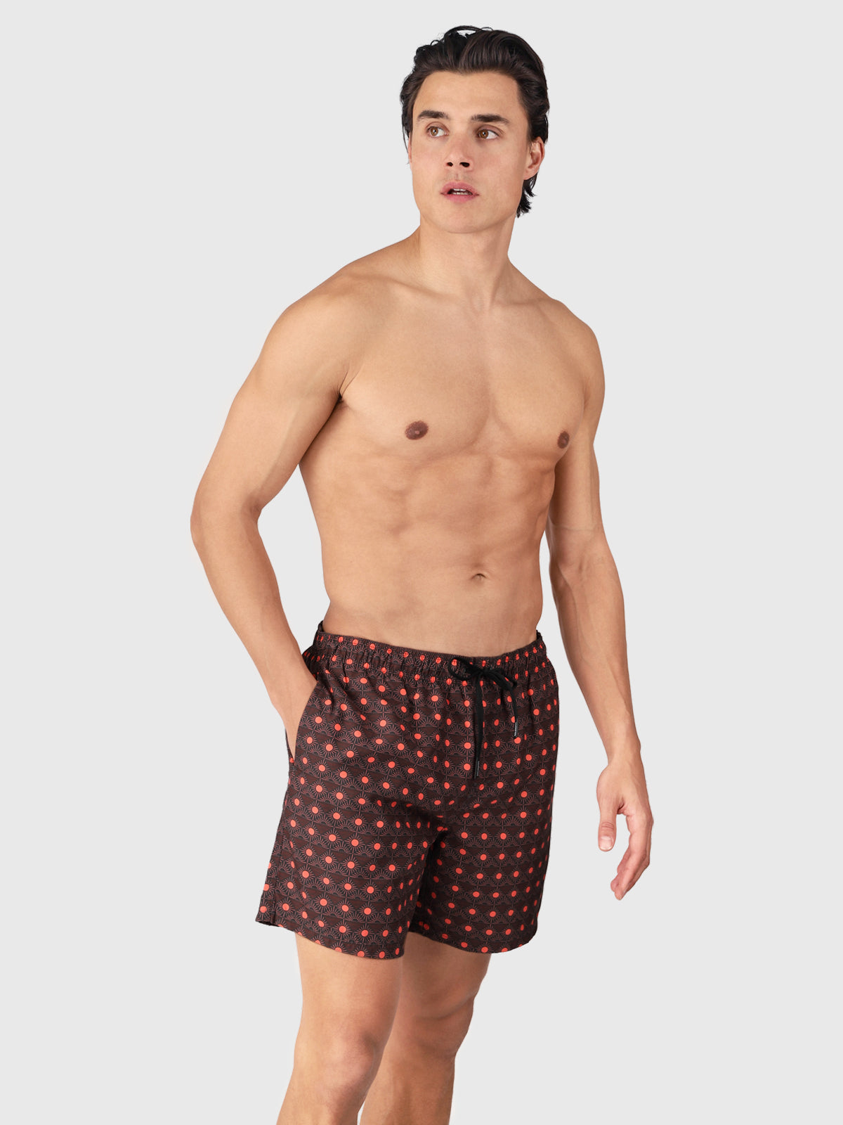 Cester-Mini Men Swim Shorts | Memories Of The Sun Pirate Black