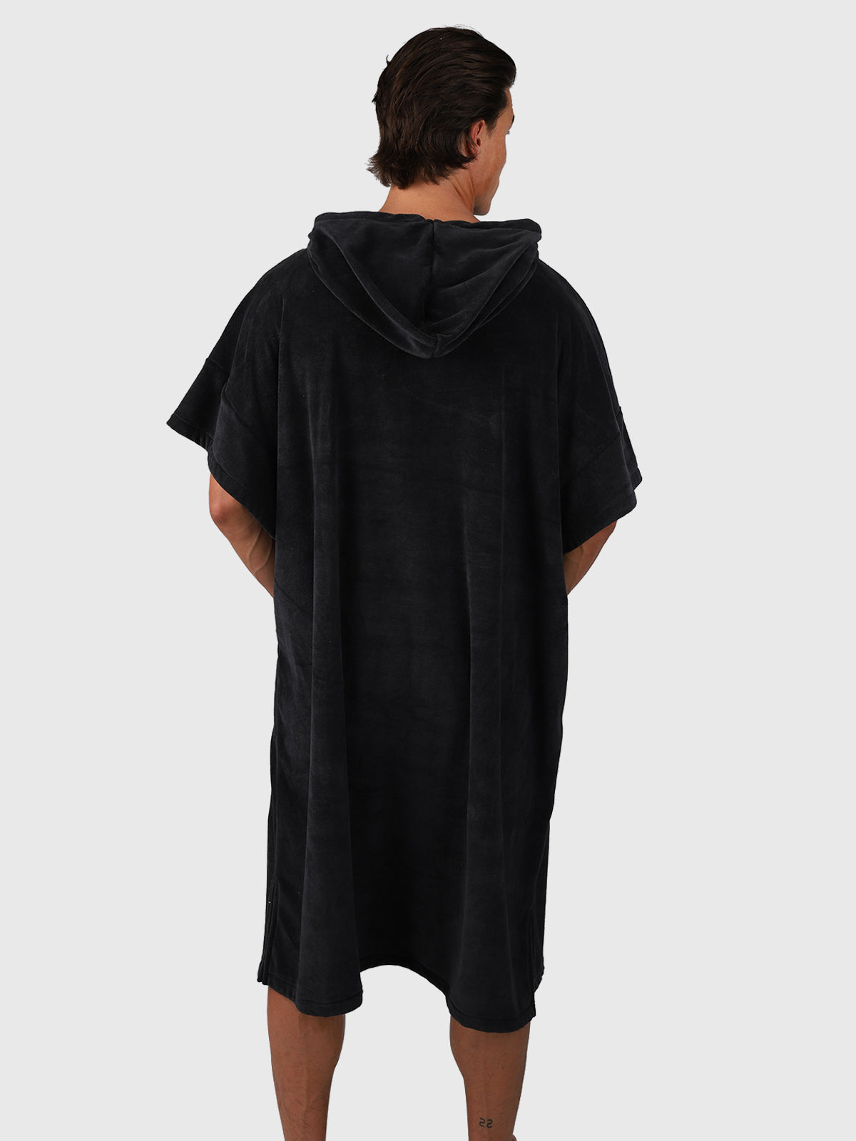 Poncho-Solid Men Poncho | Black