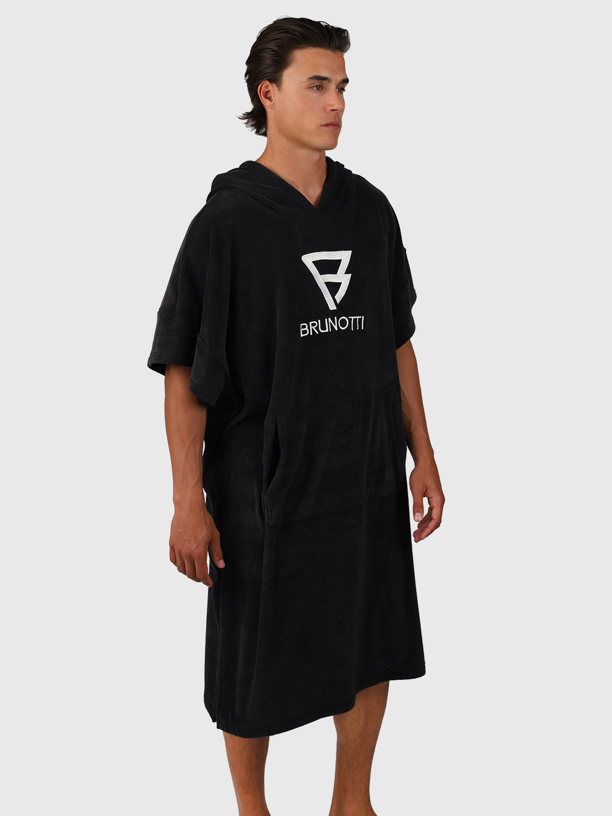 Poncho-Solid Men Poncho | Black