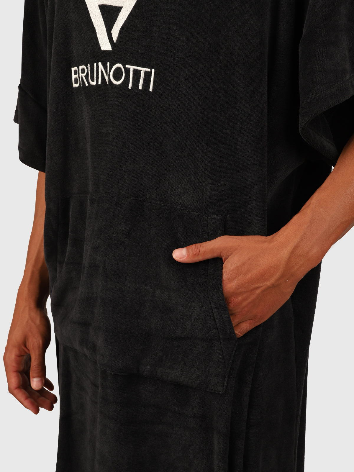 Poncho-Solid Men Poncho | Black