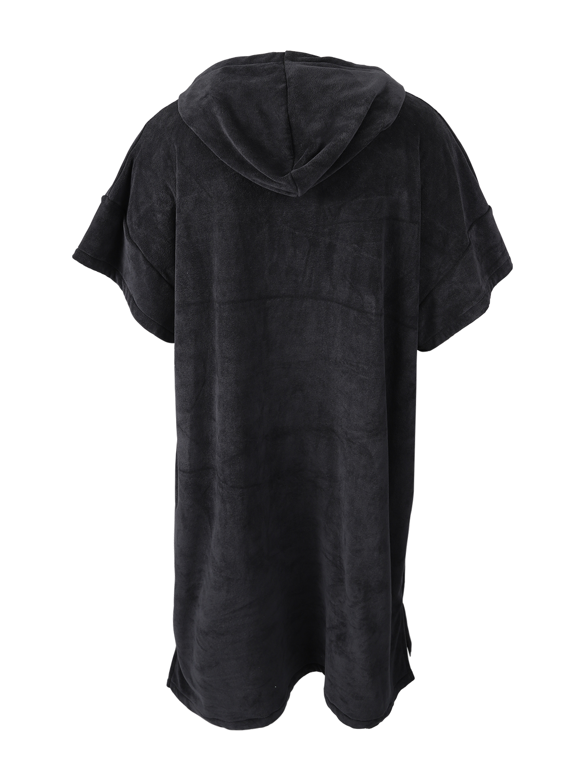 Poncho-Solid Men Poncho | Black