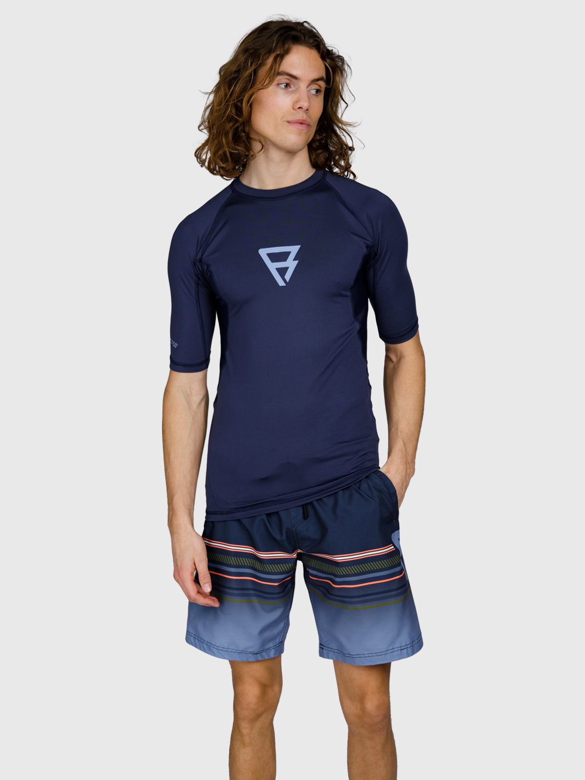 Waveguard Heren Rashguard | Neon Blue