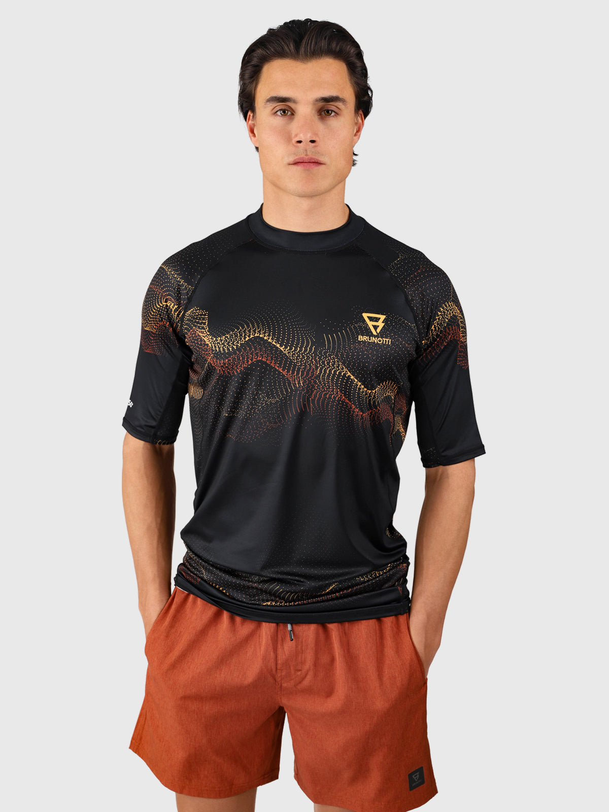 Waveguard-Water Men Rashguard | Pirate Black