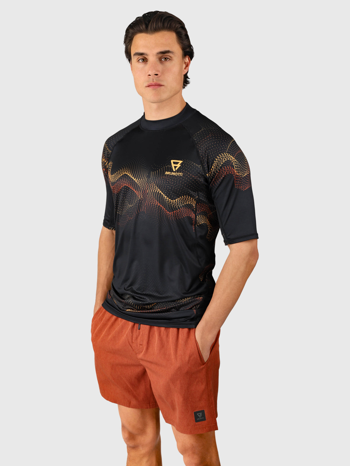 Waveguard-Water Men Rashguard | Pirate Black
