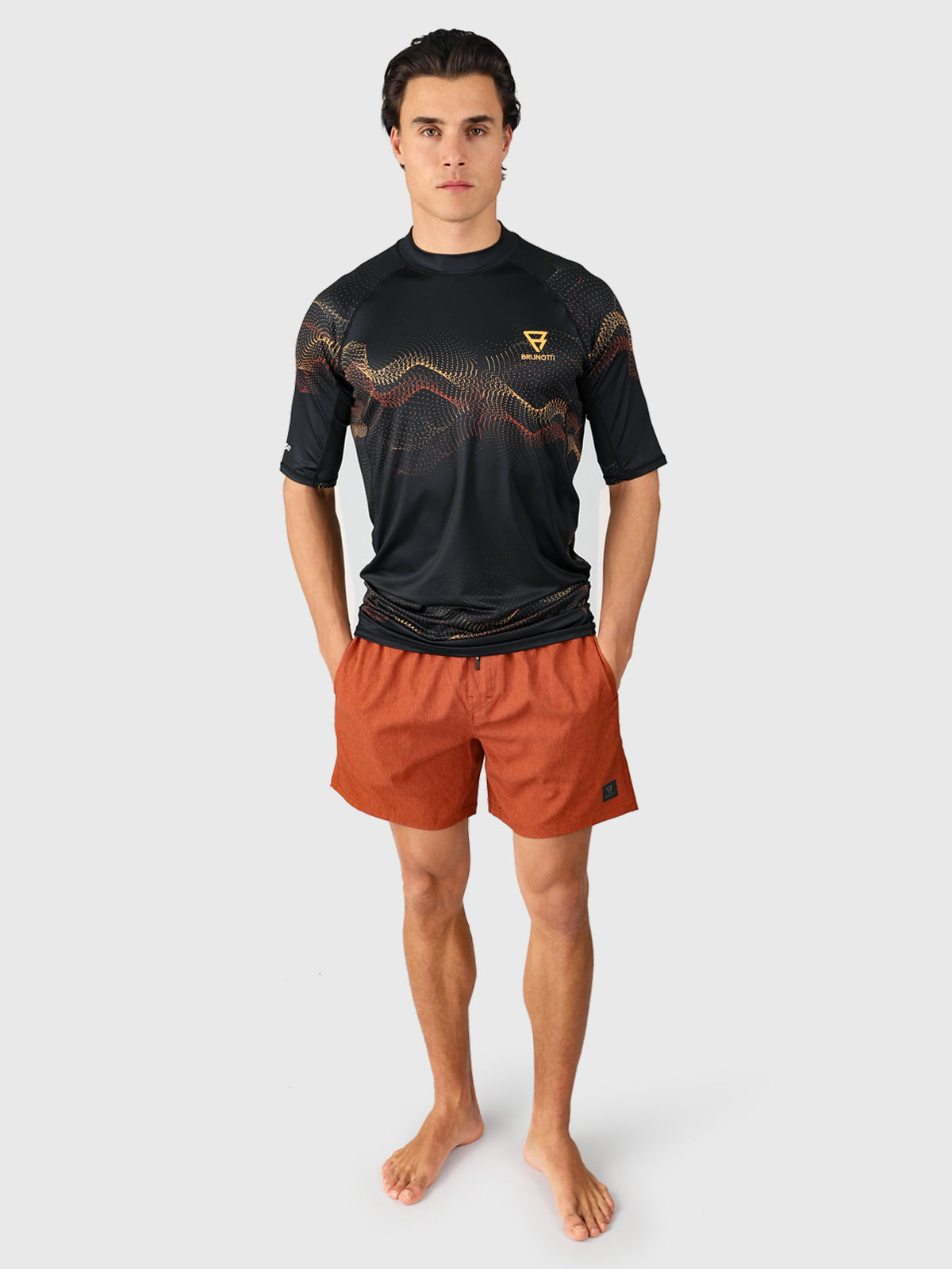 Waveguard-Water Men Rashguard | Pirate Black