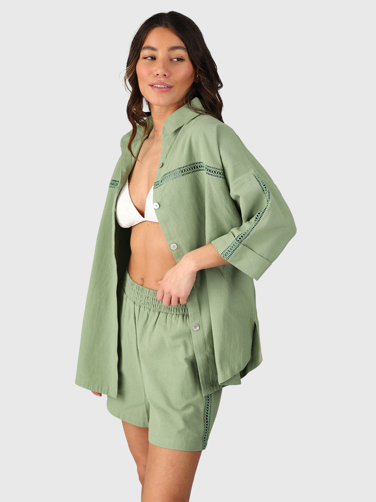 Riley Women Shirt | Eucalyptus