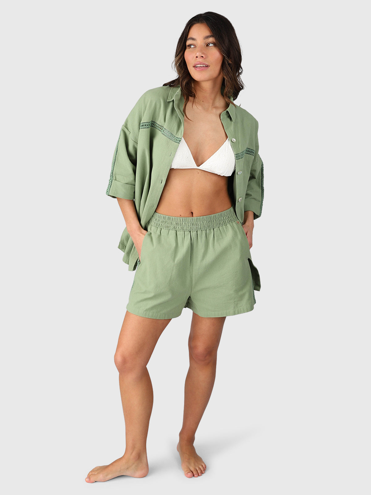 Riley Women Shirt | Eucalyptus