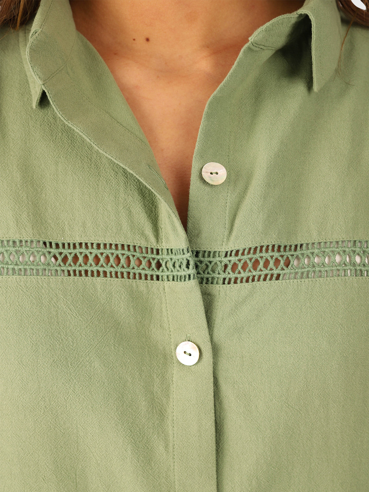 Riley Women Shirt | Eucalyptus