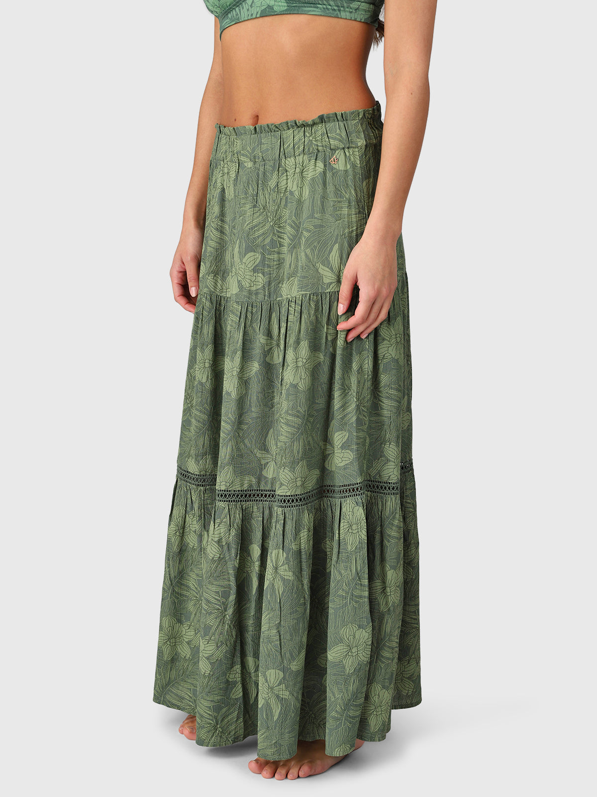 Romya-Leaf Damen Rock | Juniper
