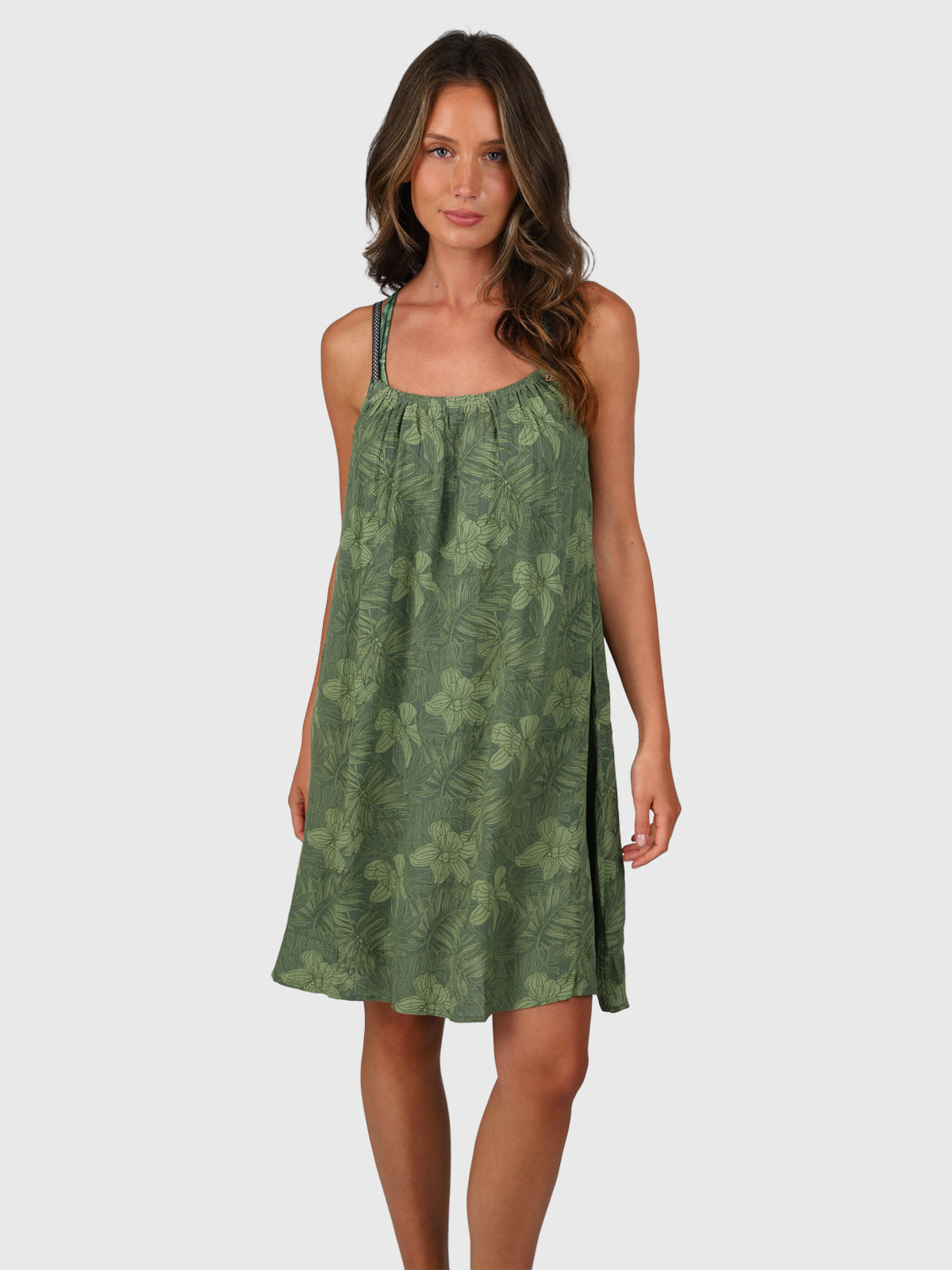Isla-Leaf Damenkleid | Wacholder
