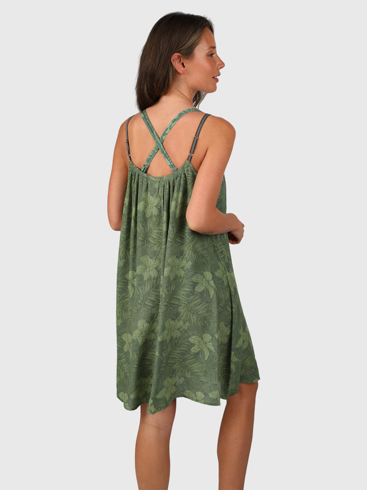 Isla-Leaf Damenkleid | Wacholder