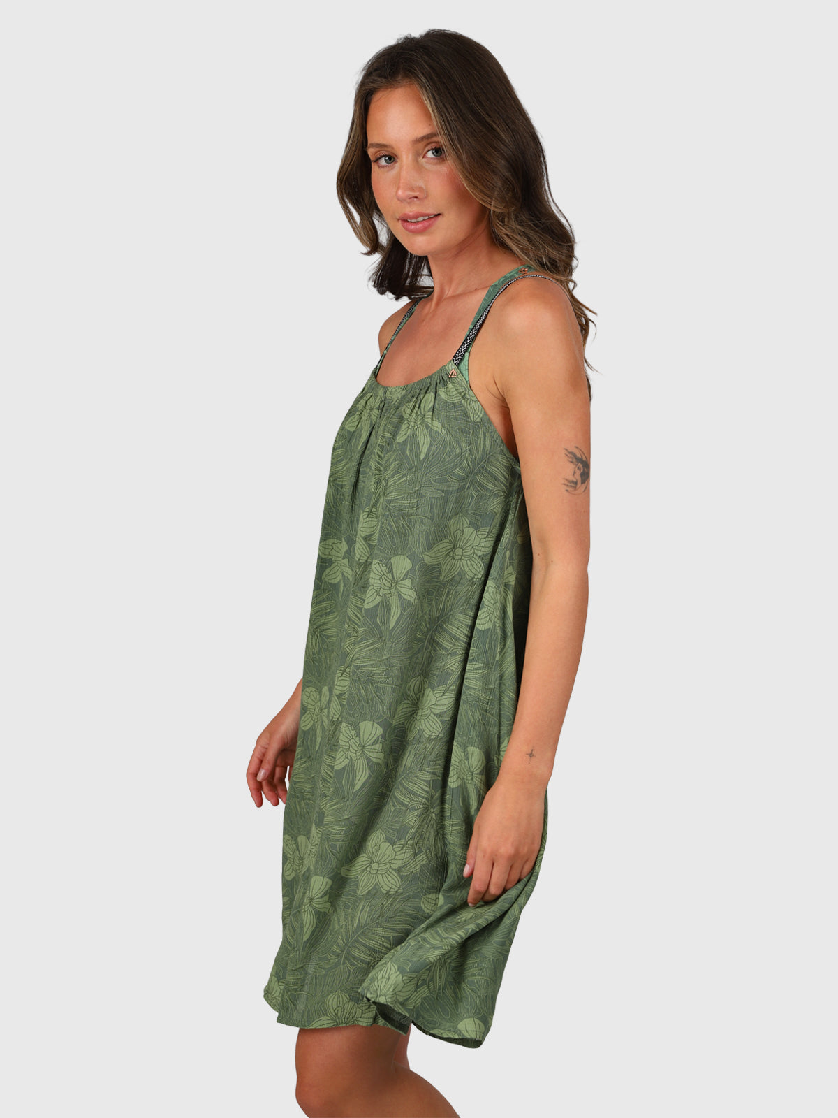 Isla-Leaf Damenkleid | Wacholder