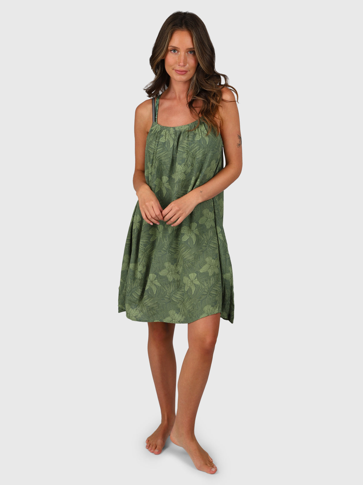 Isla-Leaf Damenkleid | Wacholder