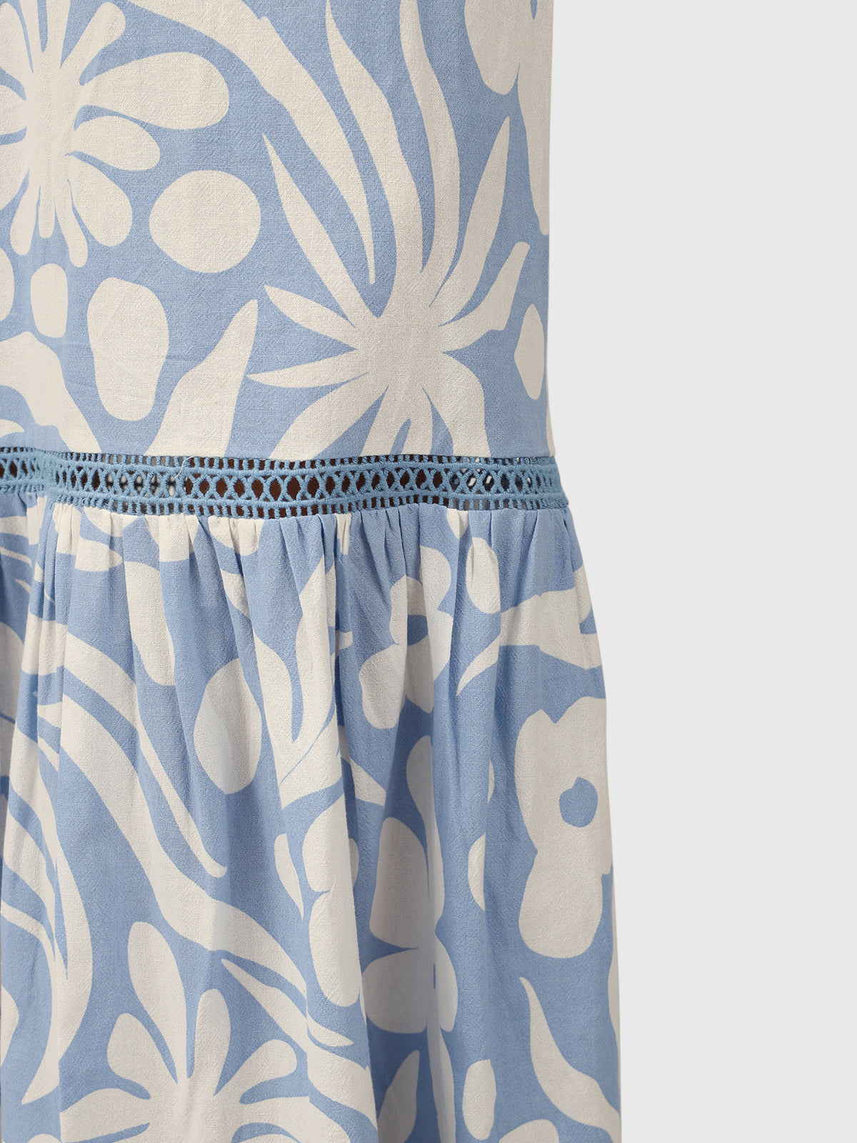 Siena-Floral Swirl Dames Maxi Jurk | Bluebell