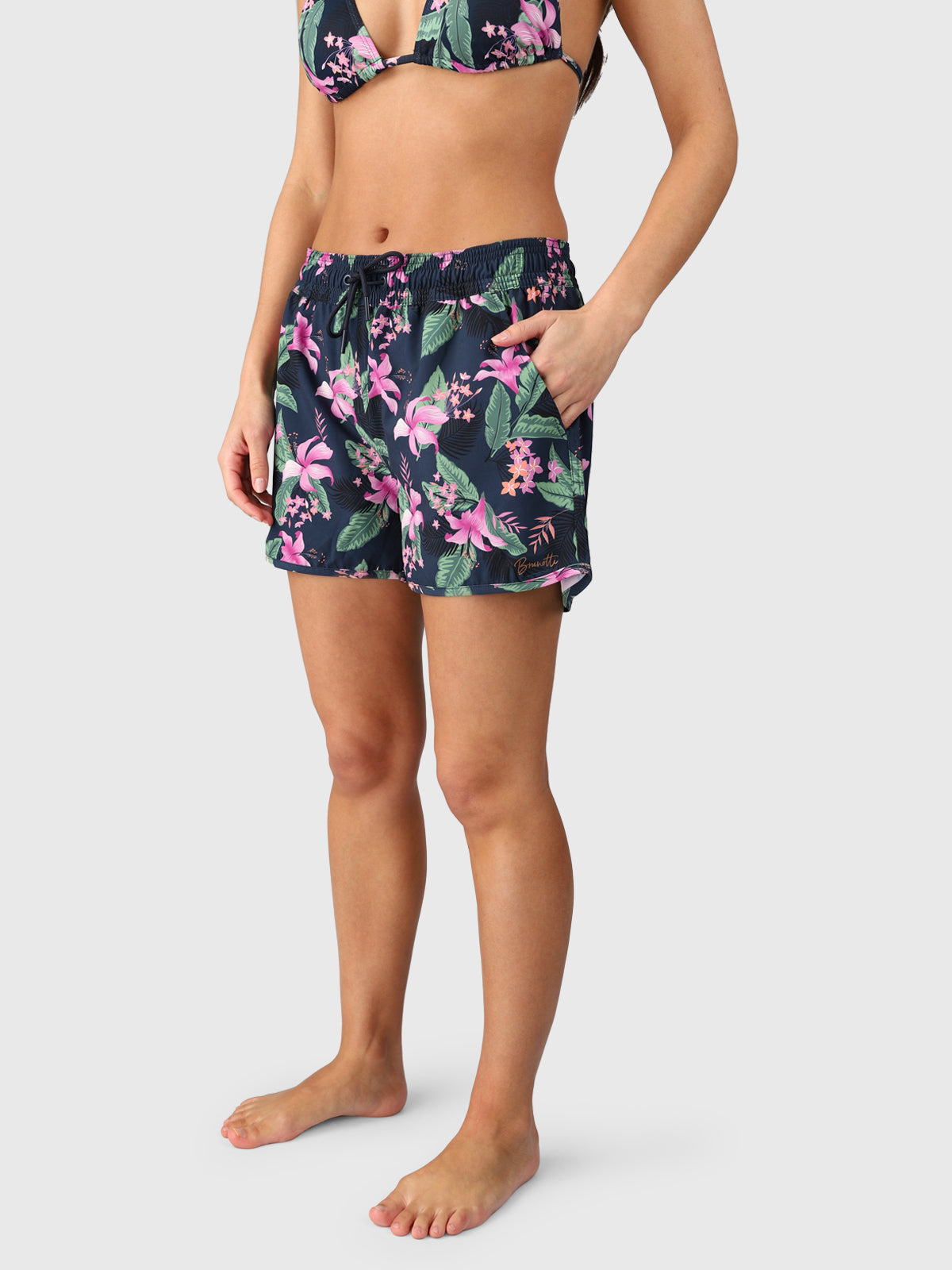 Toluca-Tropicana Women Swim Shorts Indigo Blue