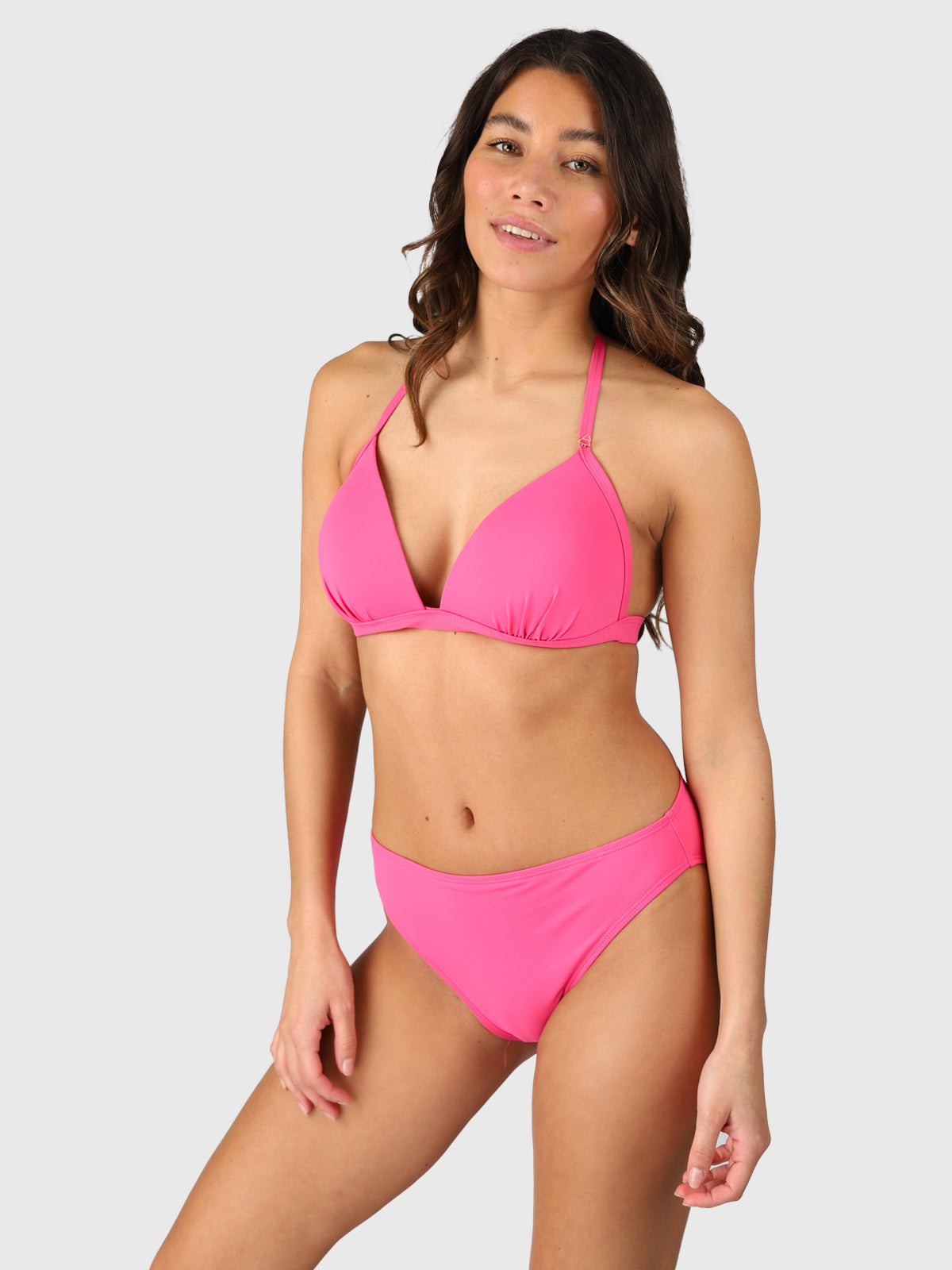 Lisselot Damen Halter Bikini Top | Shocking Pink
