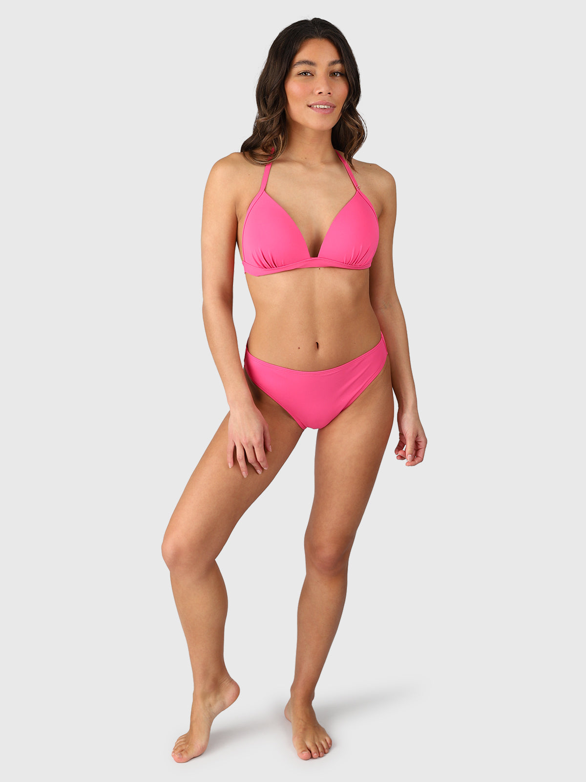 Lisselot Damen Halter Bikini Top | Shocking Pink