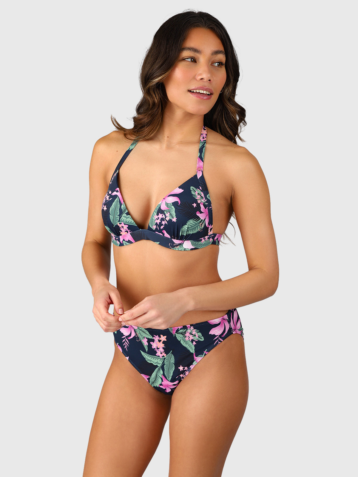Lisselot-Tropicana Dames Halter Bikini Top | Indigo Blue