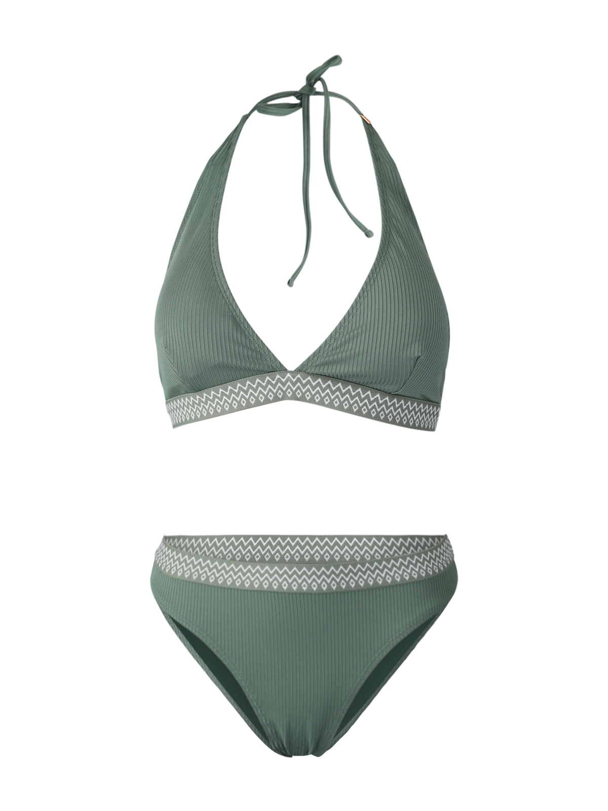 Relay-Rib Women Halter Bikini Set | Juniper