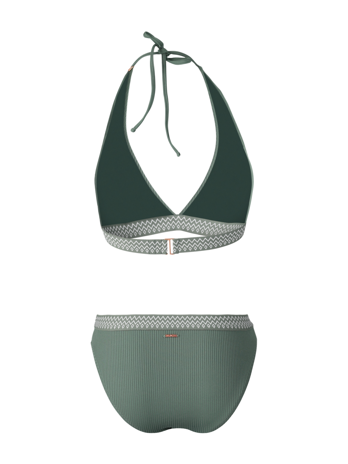 Relay-Rib Women Halter Bikini Set | Juniper